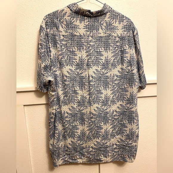 Tasso Elba Mens silky button up short sleeve floral print shirt Size XXL - Picture 2 of 8